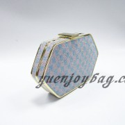 Check pattern plaid glitter shiny bling party clutch handbag from China manufacturer - side view