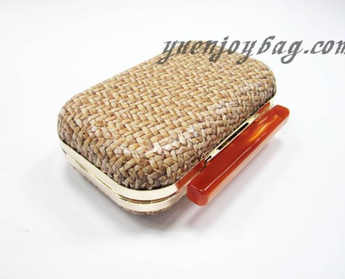 Knitted PU leather evening purse from party bag manufacturer