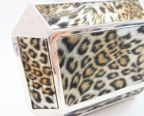 Leopard print party bag from direct manufacturer - detail view