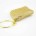 Golden aluminium metal sequin small wristlet zipper purse for iphone