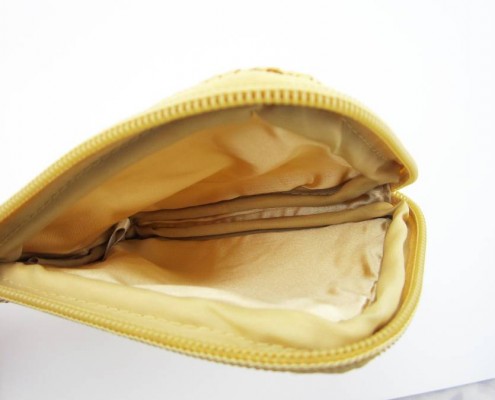 Women's coin purse for iphone - lining view